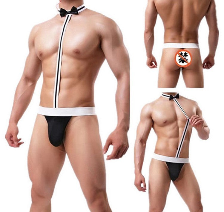 Men's Sexy Mankini Suspender Thong