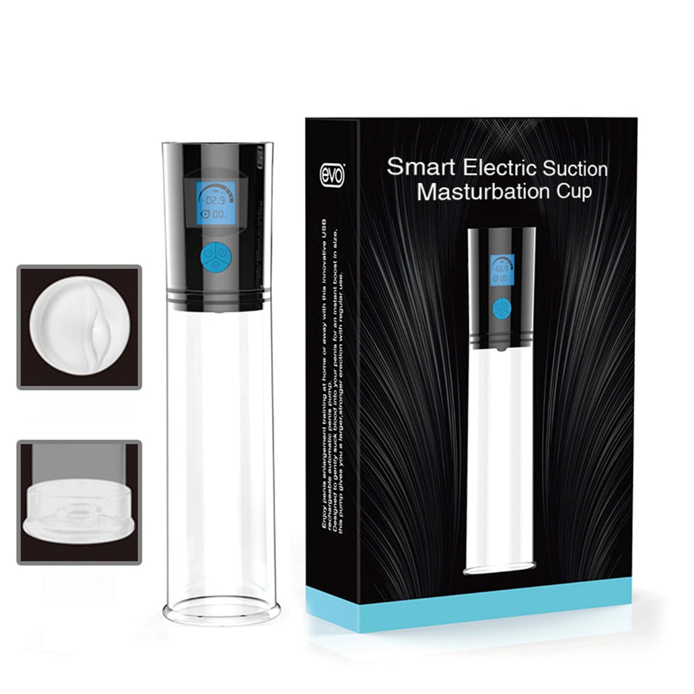 SMART暴风液晶充电真空飞机杯 男用锻炼按摩器 LED数显自慰器