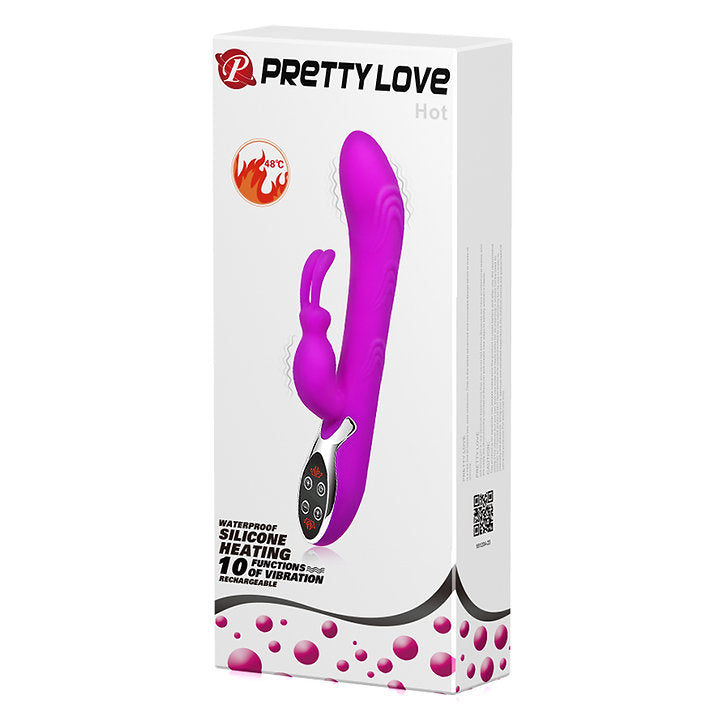 PrettyLove Premium HOT Rabbit Vibrator with Heating Function🔥 -  Sex Toys & Adult Toys | XtoySmart Canada