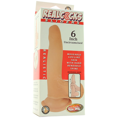 Real Cocks 6 Inch Uncircumcised Sliders Dildo in Vanilla -  Sex Toys & Adult Toys | XtoySmart Canada