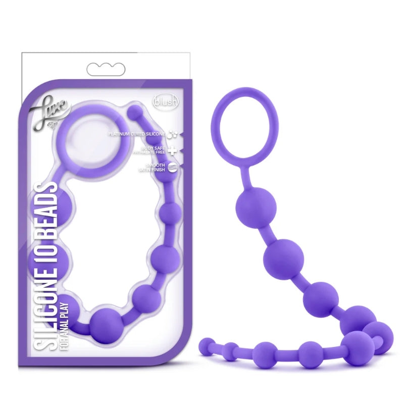 Luxe Silicone 10 Beads - Purple