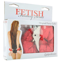 Fetish Fantasy Furry Cuffs in Red -  Sex Toys & Adult Toys | XtoySmart Canada