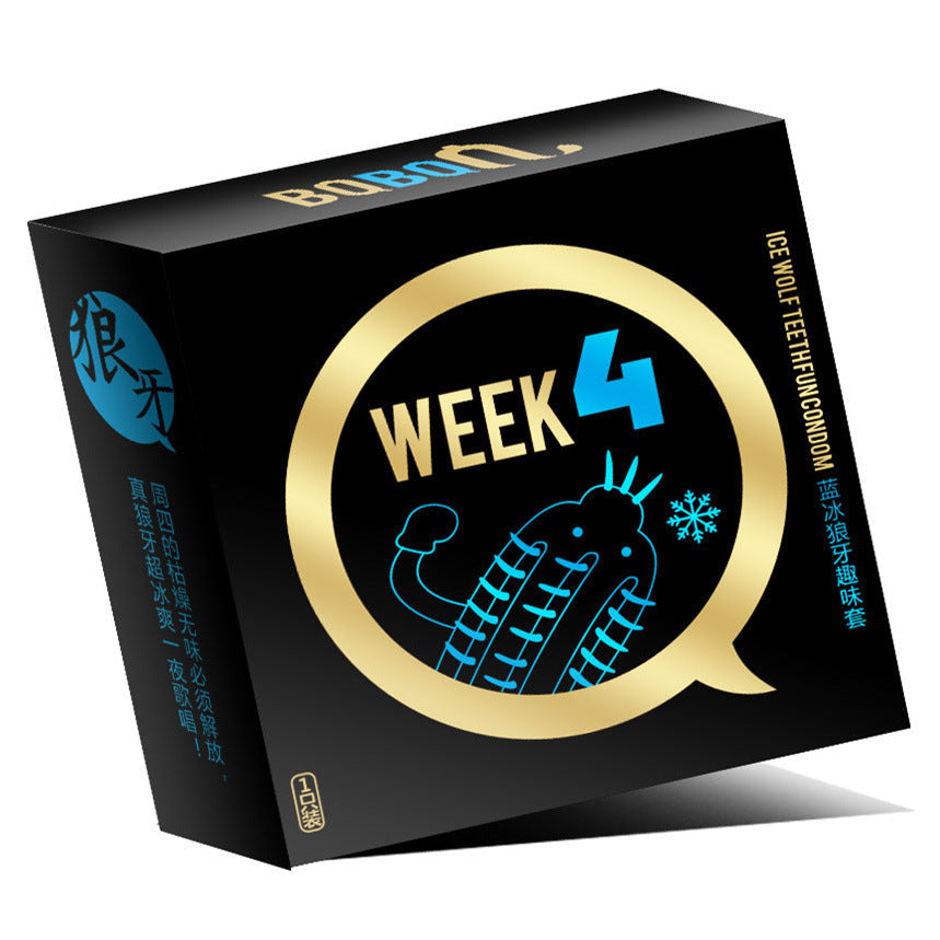 BQ Week 8 Barbed Condoms in 13 Pack -  Sex Toys & Adult Toys | XtoySmart Canada