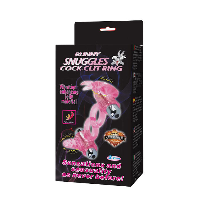 Baile Bunny Snuggles Dual Vibration Cock Clit Ring -  Sex Toys & Adult Toys | XtoySmart Canada