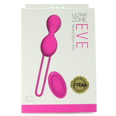 Eve Remote Vibrating Silicone Kegel Beads in Pink -  Sex Toys & Adult Toys | XtoySmart Canada