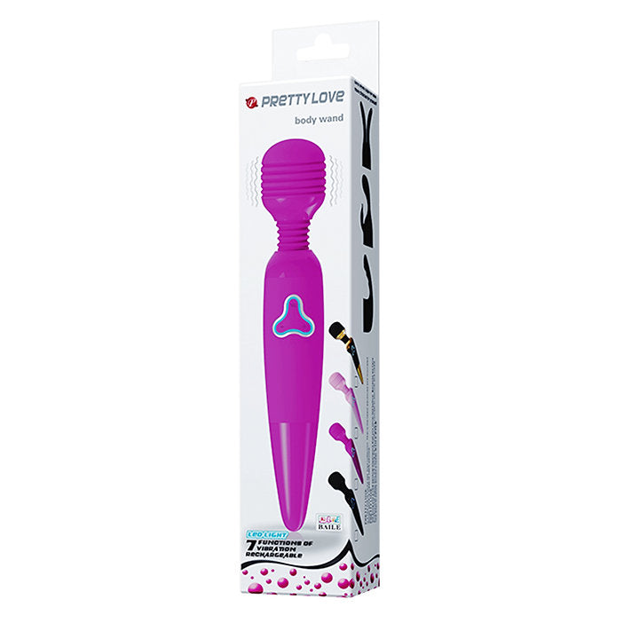 PrettyLove Rechargeable Massager Body Wand in Black -  Sex Toys & Adult Toys | XtoySmart Canada