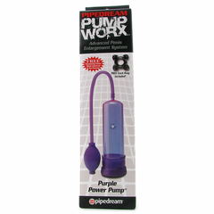 Pump Worx Power Penis Pump in Purple -  Sex Toys & Adult Toys | XtoySmart Canada