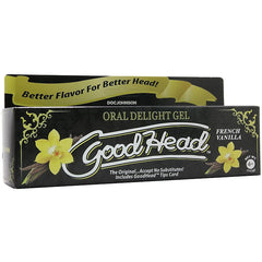 GoodHead Oral Delight Gel 4oz/113g in French Vanilla -  Sex Toys & Adult Toys | XtoySmart Canada