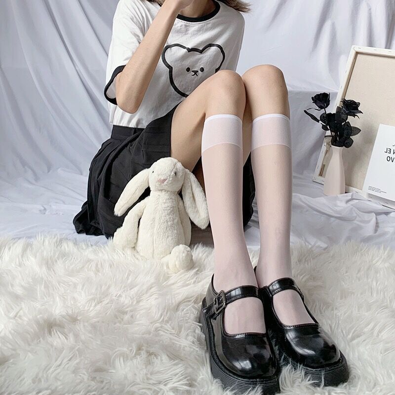 Sexy Sheer Knee High Stocking(Two Colors Available)