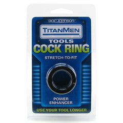 TitanMen Cock Ring in Black -  Sex Toys & Adult Toys | XtoySmart Canada