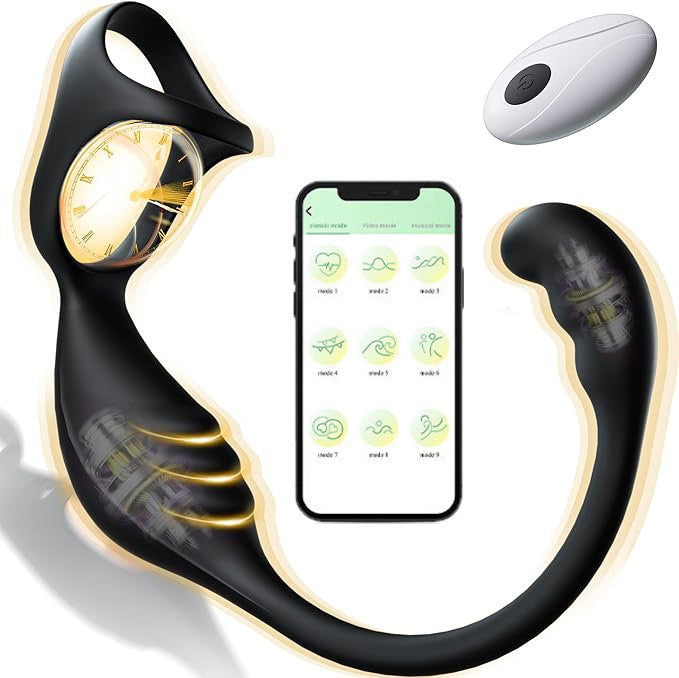 Remote Control Prostate Massager for Men – Vibrating Anal Plug with Triple Rings | Male G-Spot Stimulator