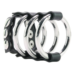 Blue Line Triple Metal C-Ring with Adjustable Ball Strap