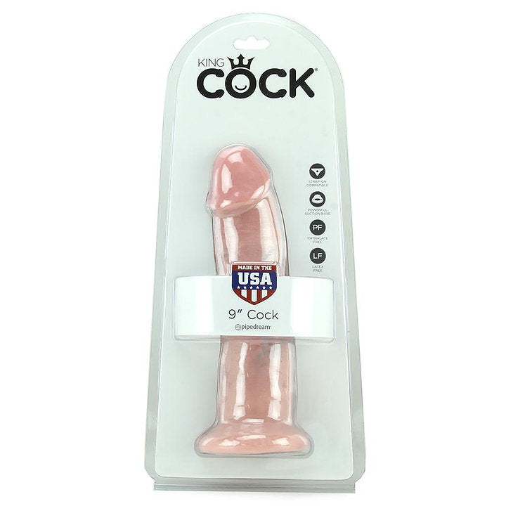 King Cock 9" Dildo in Flesh -  Sex Toys & Adult Toys | XtoySmart Canada