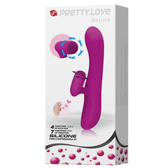 PrettyLove Derrick 2-1 Rechargeable Rabbit Vibrator with Licking & Vibrating Function -  Sex Toys & Adult Toys | XtoySmart Canada