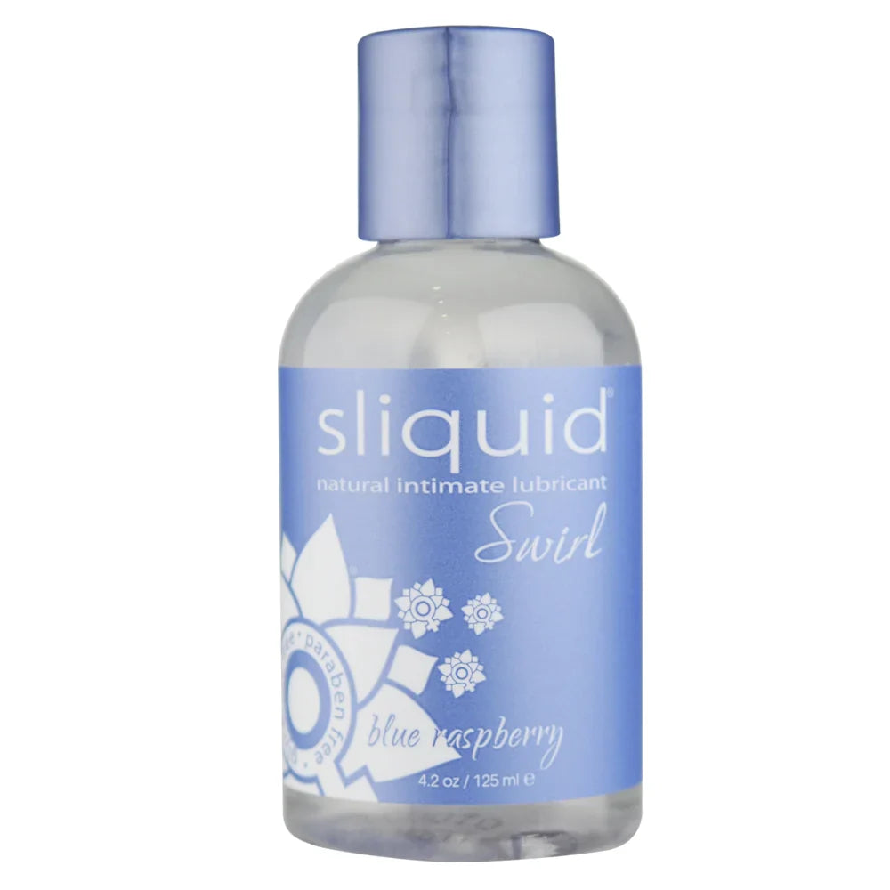 Swirl Flavored Lube 4.2oz/125ml in Blue Raspberry