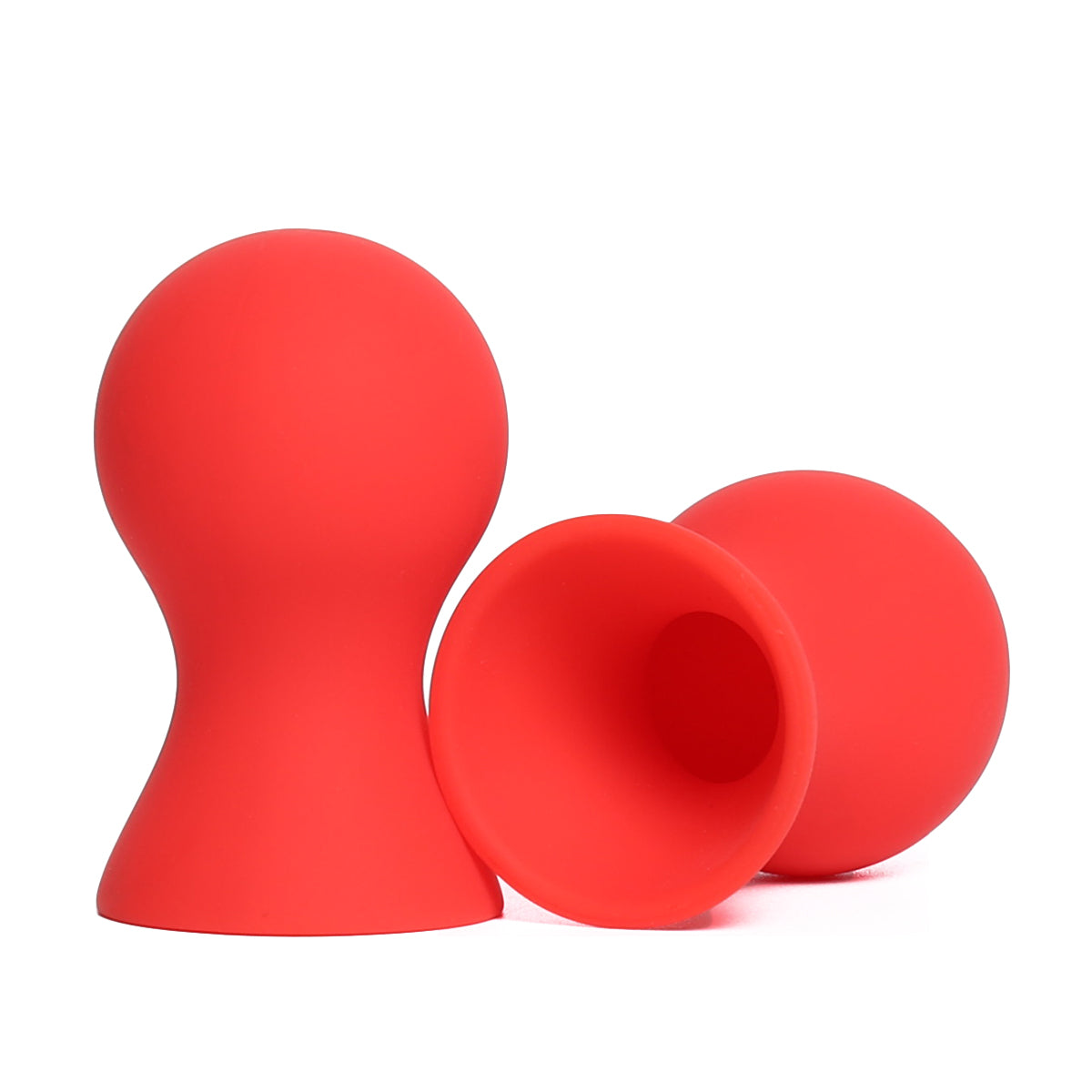 Advanced Silicone Nipple Suckers – Black & Red, Adjustable Sensation
