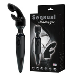 Sensual Massager Set in Black with Detachable Contoured Head -  Sex Toys & Adult Toys | XtoySmart Canada