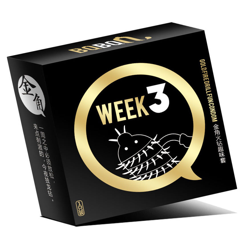 BQ Week 8 Barbed Condoms in 13 Pack -  Sex Toys & Adult Toys | XtoySmart Canada