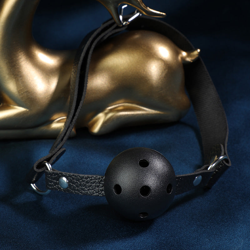 Black BDSM Oral Fetish Slave Gag Ball