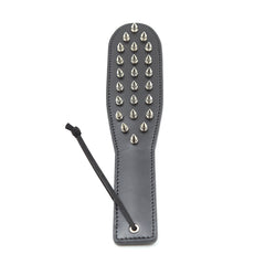 Leather Studded Black Spanking Paddle