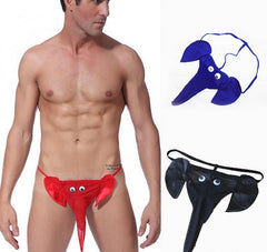 Men's Sexy Elephant Bulge Style G-String T-Back Thongs