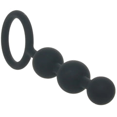 All About Anal 3-Bead Silicone Anal Beads – Black