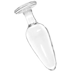 Icicles No. 26 Glass Plug in Clear -  Sex Toys & Adult Toys | XtoySmart Canada