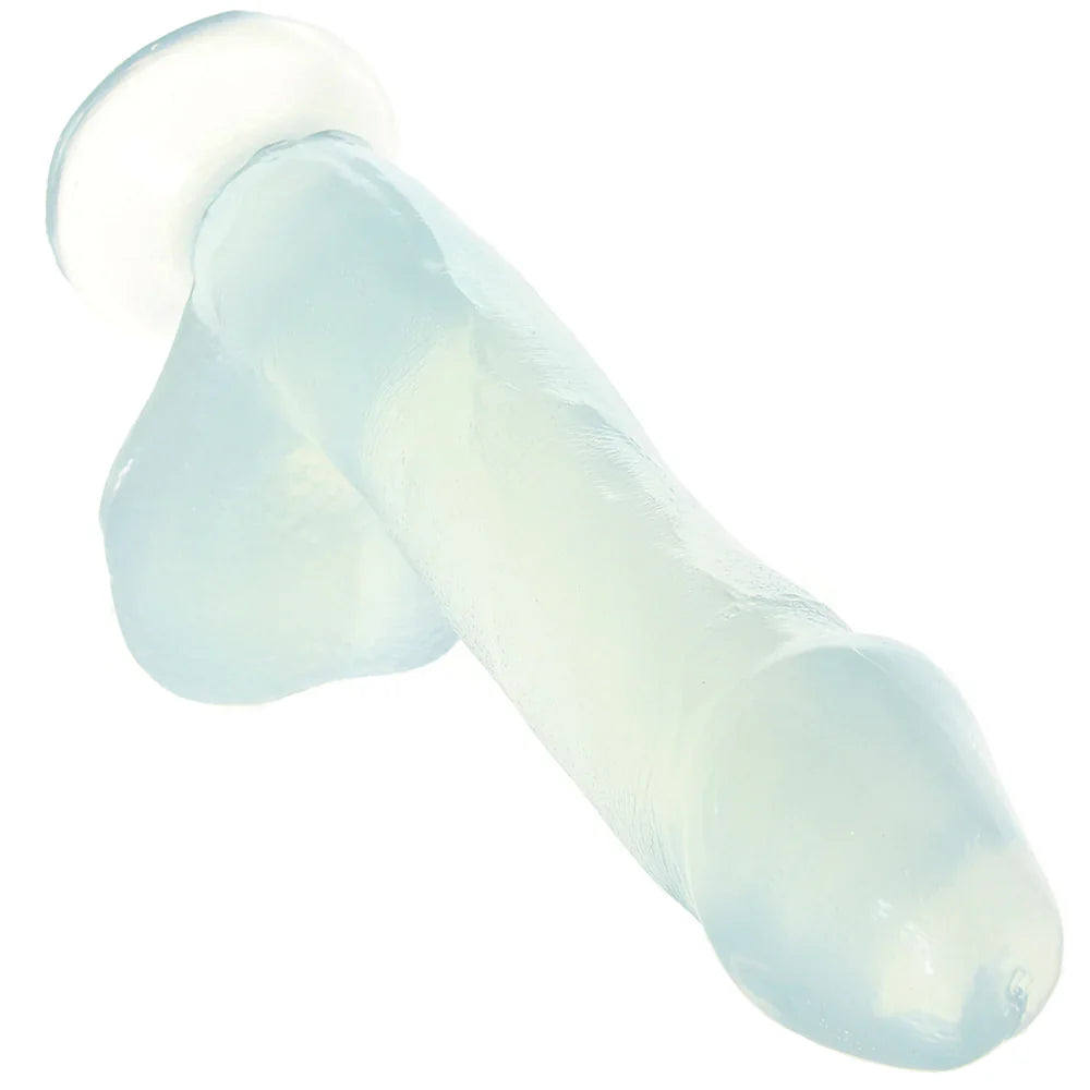 Basix 6.5 Inch Suction Base Dildo in Clear