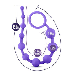 Luxe Silicone 10 Beads - Purple