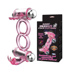 Baile Bunny Snuggles Dual Vibration Cock Clit Ring -  Sex Toys & Adult Toys | XtoySmart Canada