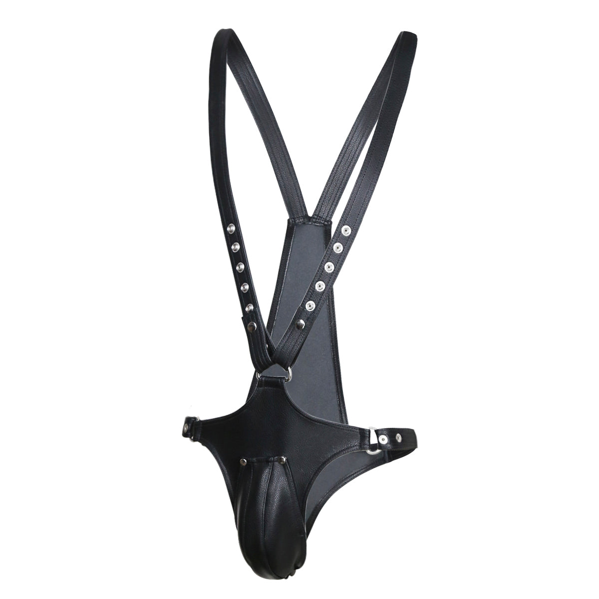 【情趣设计】男士皮质背带束缚裤 -  BDSM风格