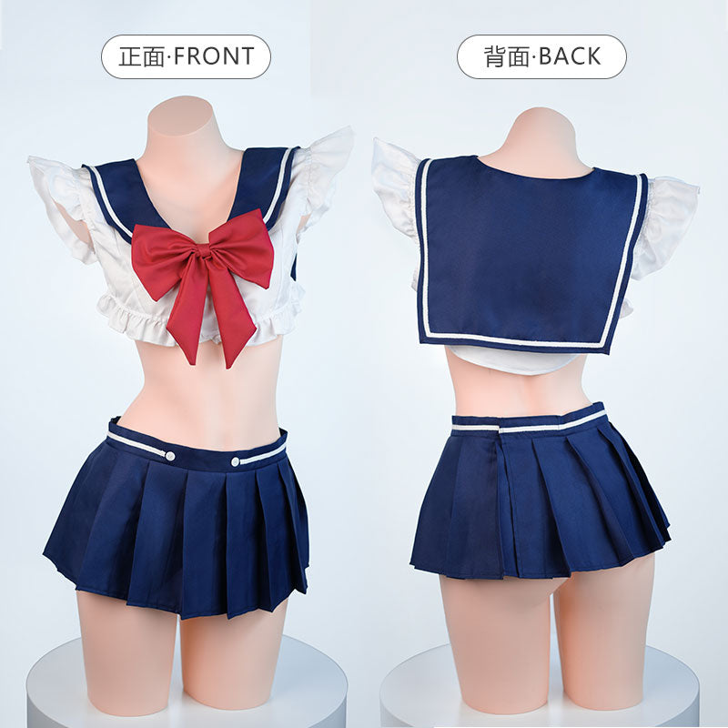 Sexy Japanese Style Cosplay Sailor Schoolgirl Uniform