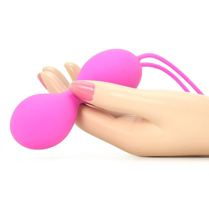 Eve Remote Vibrating Silicone Kegel Beads in Pink -  Sex Toys & Adult Toys | XtoySmart Canada