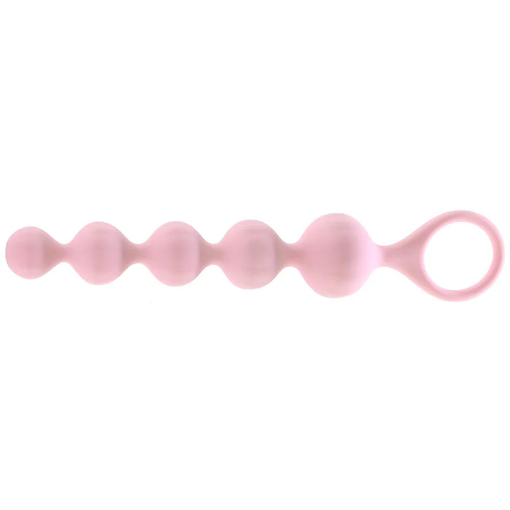 Satisfyer Soft Silicone Love Beads in Pink & Teal