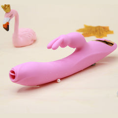 Dibe 7 Functions of Vibration & Licking Clitoral Rabbit with 2 Vibrating Ears Realistic Vibrator(Heating🔥Function)