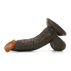 Real Skin Whoppers 6.5 Inch Dildo in Brown -  Sex Toys & Adult Toys | XtoySmart Canada