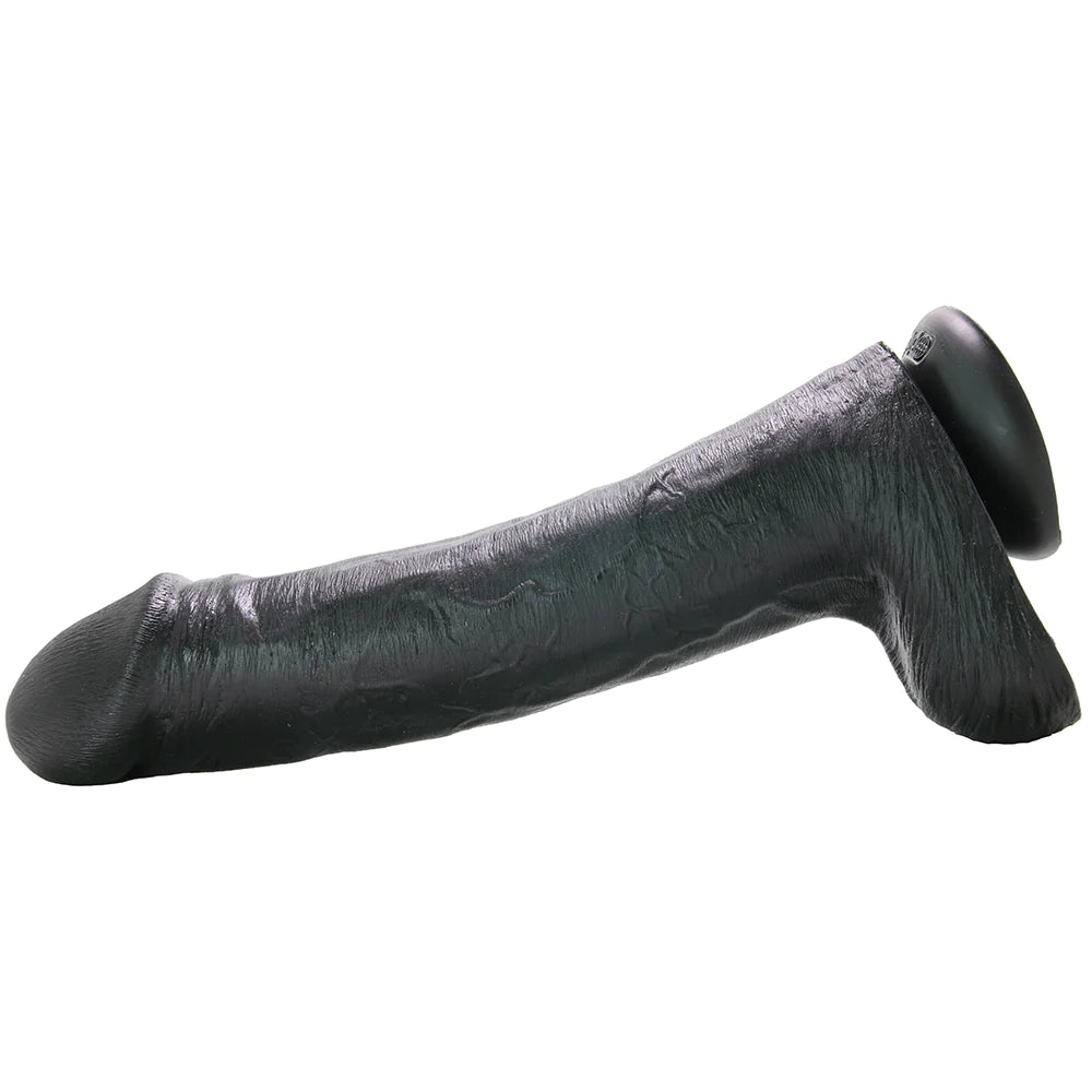 King Cock 13" Cock with Balls in Black