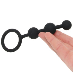 All About Anal 3-Bead Silicone Anal Beads – Black