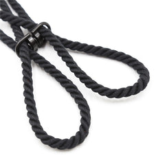 Adjustable Bondage Rope Hand & Foot Cuffs – Soft Nylon Restraints for Couples – Black / Khaki