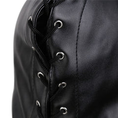 黑色帝王蒙头 女用BDSM调情成人头套 女王款带铁环束缚玩具