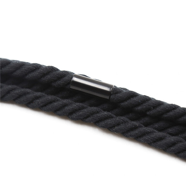 Adjustable Bondage Rope Hand & Foot Cuffs – Soft Nylon Restraints for Couples – Black / Khaki