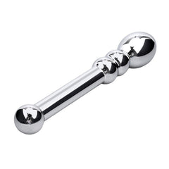 Metal Double-Head Anal Plug Beads | Aluminum Alloy Butt Plug for Temperature Play