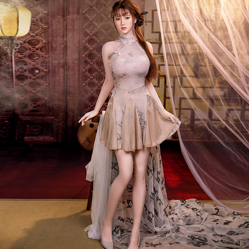 169cm Asian Fantasy Love Doll – Soft Jiggly Breasts, Realistic Vagina, Lifelike Silicone Head & Suction Vibration