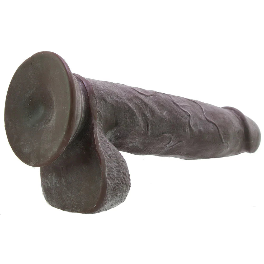 Real Cocks #7 Dual Layered 8.5 Inch Dildo in Dark Brown