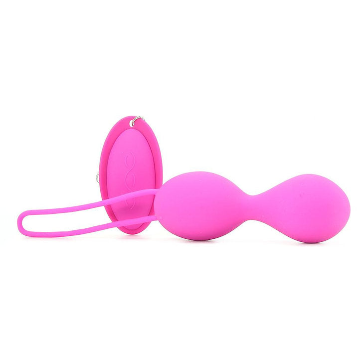 Eve Remote Vibrating Silicone Kegel Beads in Pink -  Sex Toys & Adult Toys | XtoySmart Canada