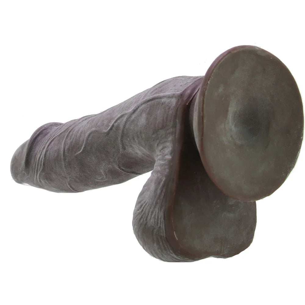 Real Cocks #2 Dual Layered 7 Inch Dildo in Dark Brown