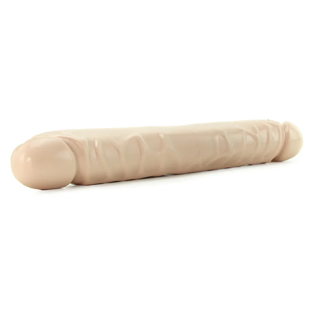 Jr. Double Header 12 Inch Dildo in White