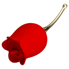 PrettyLove Licking Rose Lover Double Ended Pocket Vibrator -  Sex Toys & Adult Toys | XtoySmart Canada