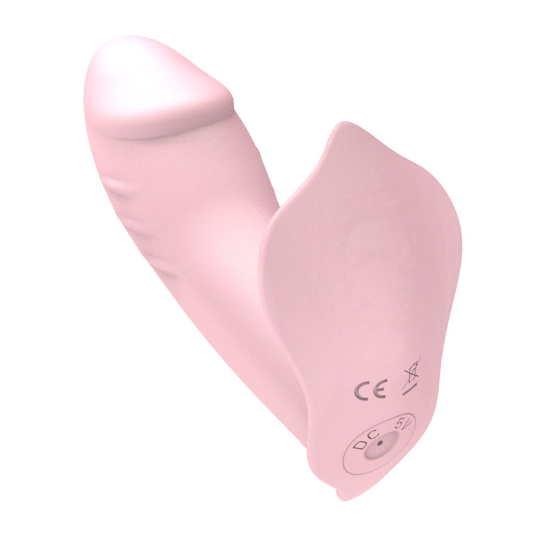 10 Vibration Wireless Remote Control Wearable Clitoris Vibrator in Pink