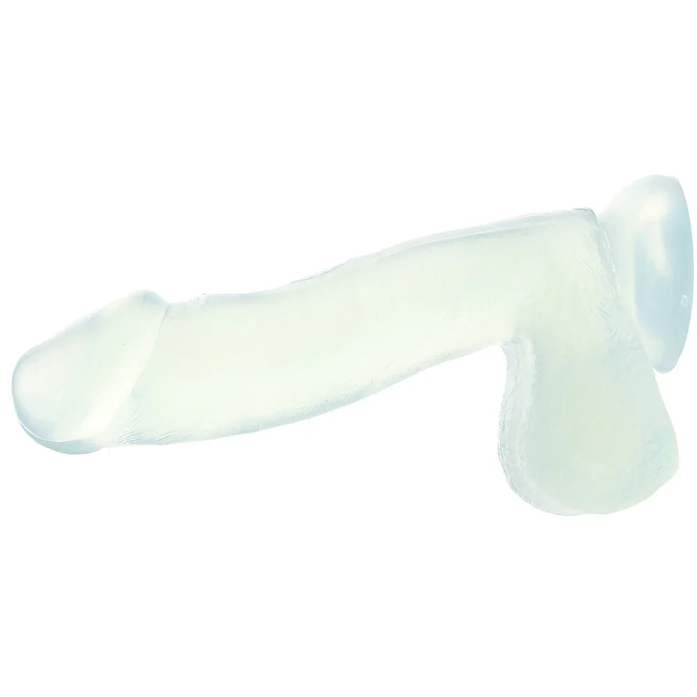 Basix 6.5 Inch Suction Base Dildo in Clear